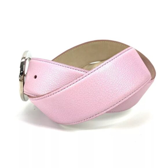 BVLGARI BVLGARI BVLGARI logo Accessories Buckle Belt belt Leather pink/Silver main image 4